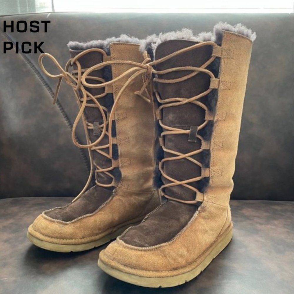 **Hp** Ugg Uptown Tall Lace-Up Boot - Oprah's Fav… - image 1